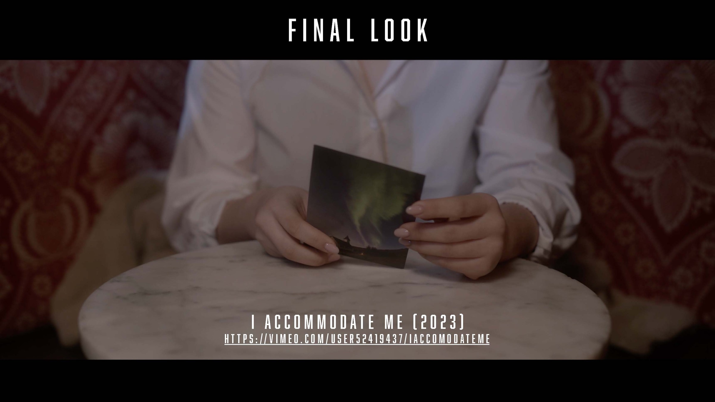 I Accommodate Me — original archive image with an earlier 2023 date; film completed in 2024